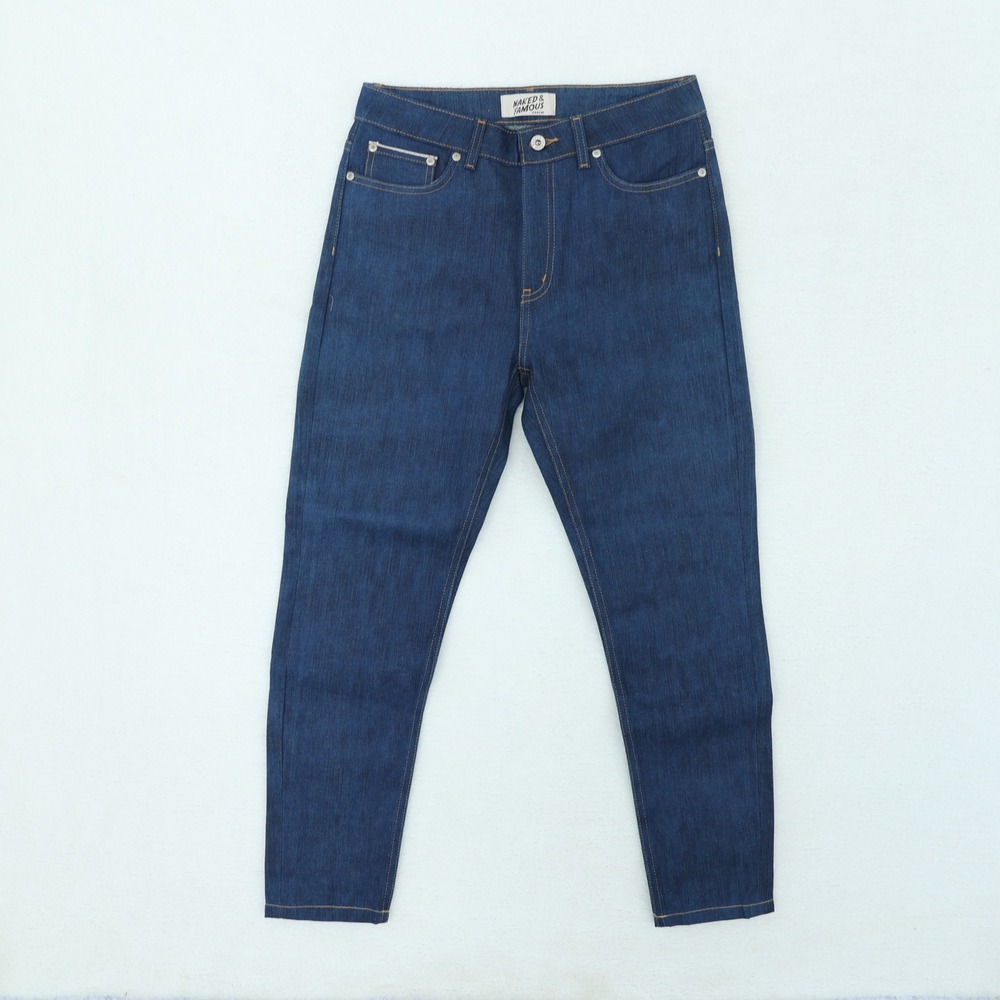 Naked &‎ Famous Kasuri Selvedge Jeans Mens 29 Stretch High Skinny Japanese Denim